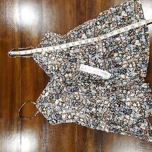 Floral tiered tank top.